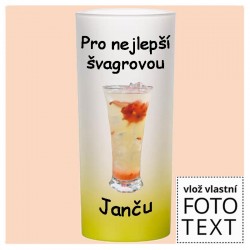 Sklenice matná 200 ml žlutý...