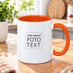 Hrnek s oranžovým vnitřkem...
