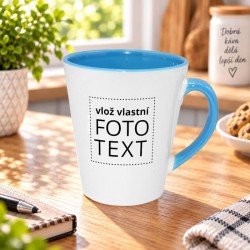 Hrnek latté,modrý,...