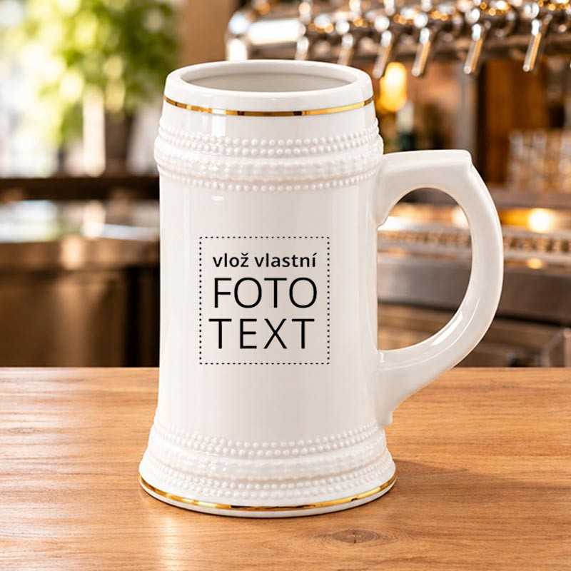 Korbel s fotkou zlata linka
