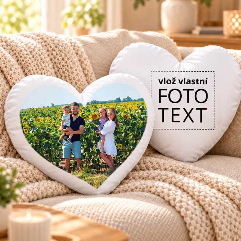 Polstar srdce s vlastni fotkou potiskem
