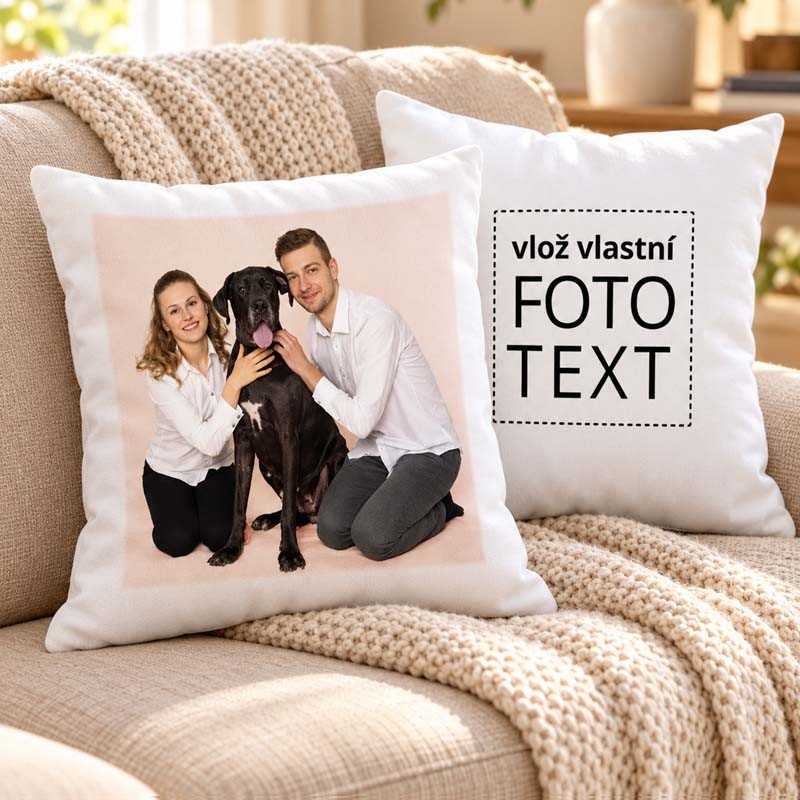 Polstar polstarek s vlastni fotkou ci potiskem 40 x 40 cm