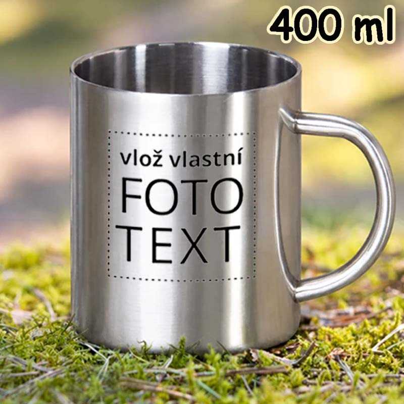Nerezový hrníček 400 ml, plecháček