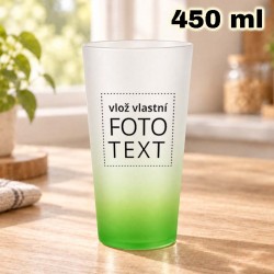 Sklenice matná 450ml zelený...