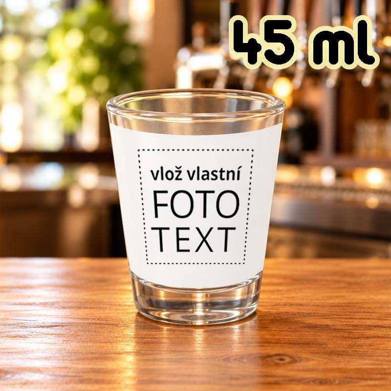 Štamrle 45 ml skleněná, fotografií