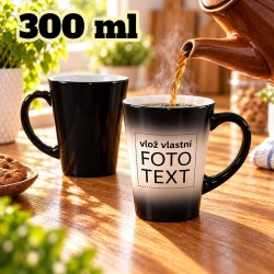 Hrnek magick&yacute;, svl&eacute;kac&iacute;, latt&eacute; s vlastn&iacute; fotkou, potiskem, 300ml
