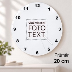 Hodiny skleněné 20 cm,...