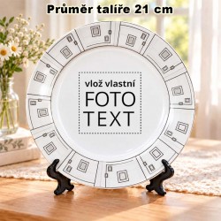 Talíř s vlastním potiskem...