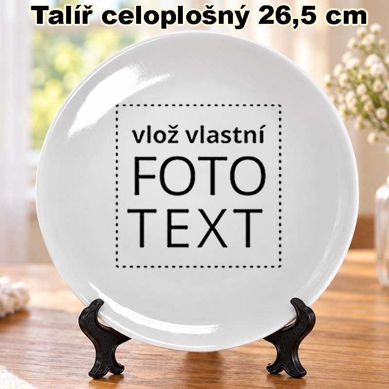 Talíř velký 27 cm s vlastním celoplošným potiskem