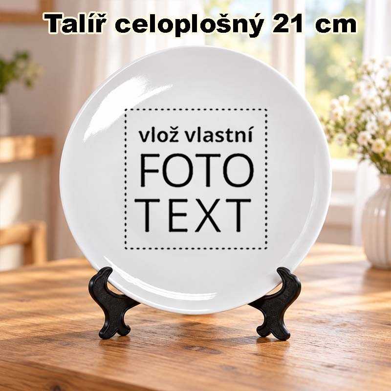 Talíř 21 cm s vlastním celoplošným potiskem