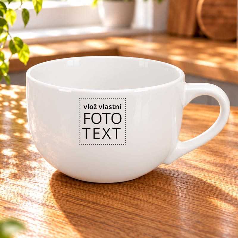 Polévková miska keramická s fotkou, vlastním potiskem