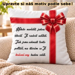 Polštář na narozeniny červený