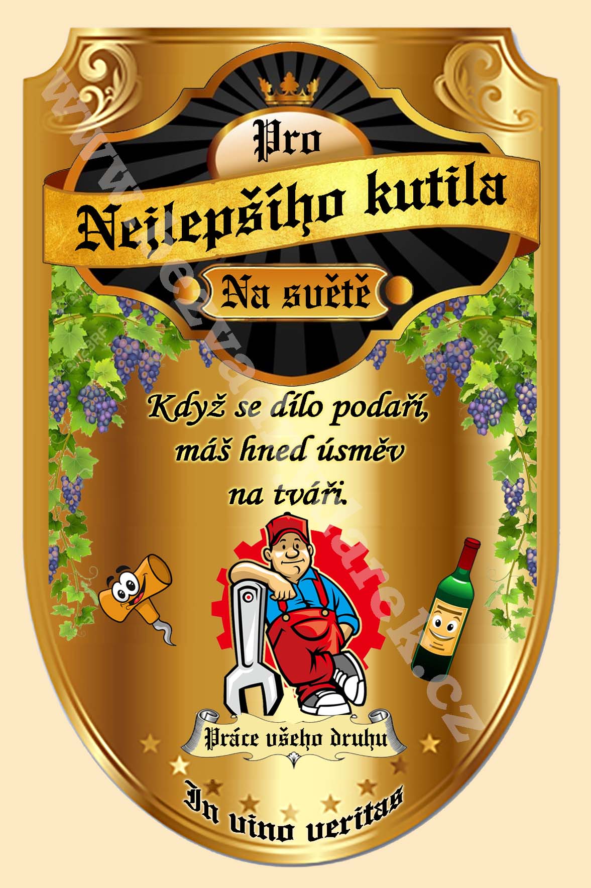 Ukázka originální etikety 1