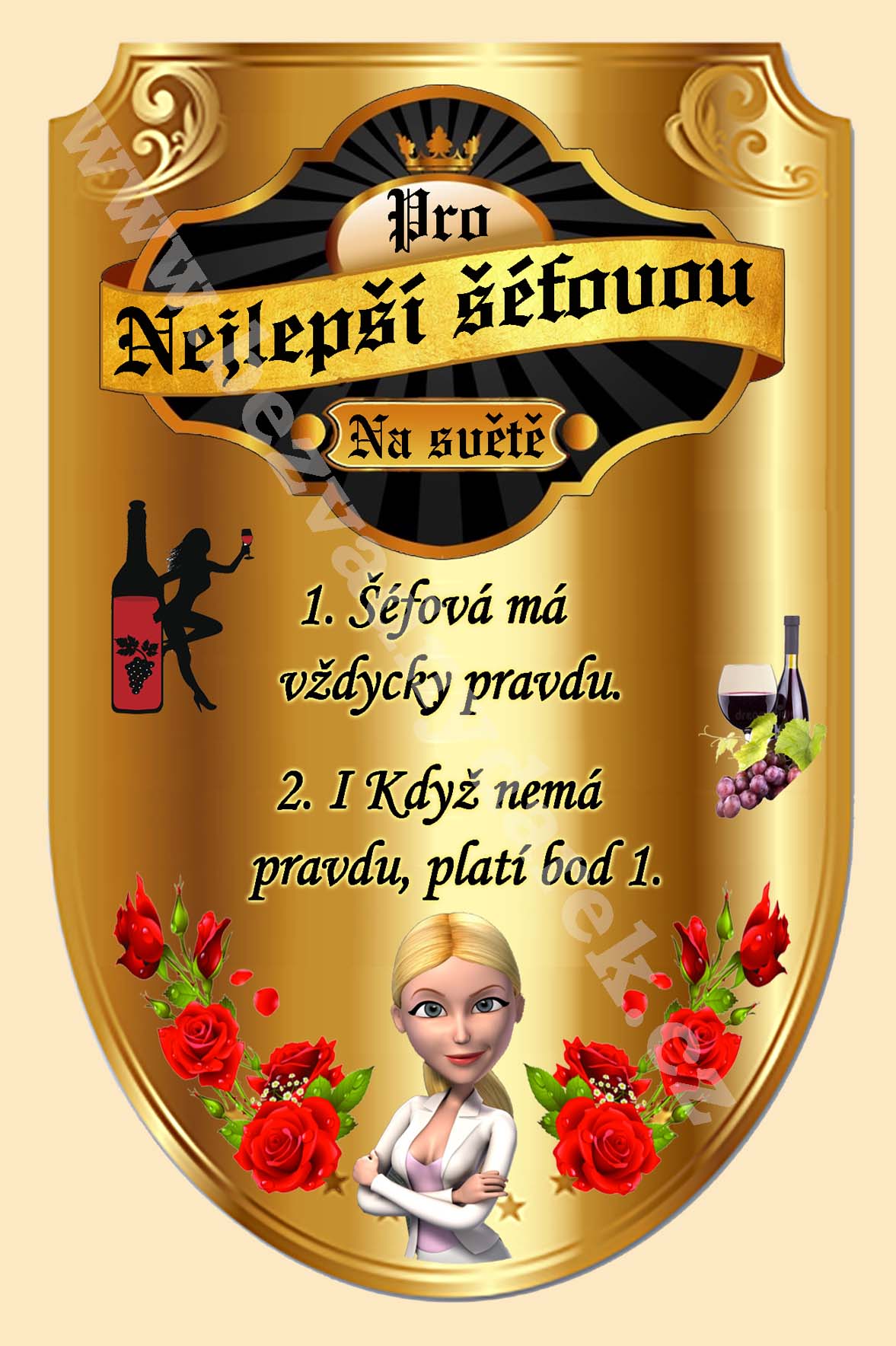 Ukázka originální etikety 1